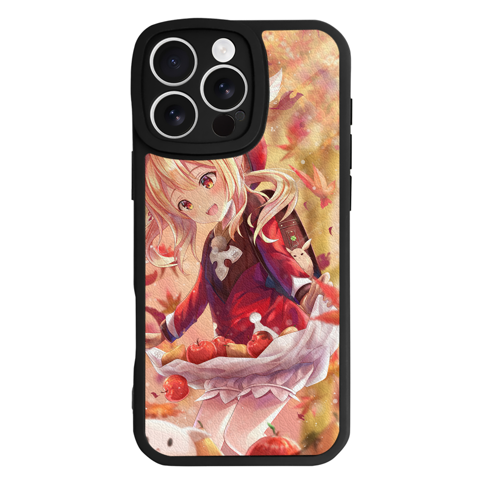 げんし神 genshin 【iPhone 16シリーズ対応】シリコンスマホケース（レザー調） 材質：シリコン